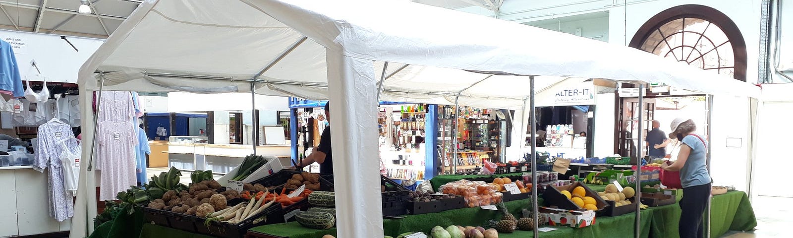 spot the customers in deserted Lincoln Central Market