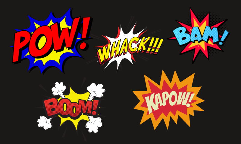 Pow! Whack! Bam! Boom! Kapow! graphics