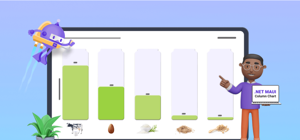 Chart of the Week: Create a .NET MAUI Column Chart to Visualize which Milk Is the Most Sustainable