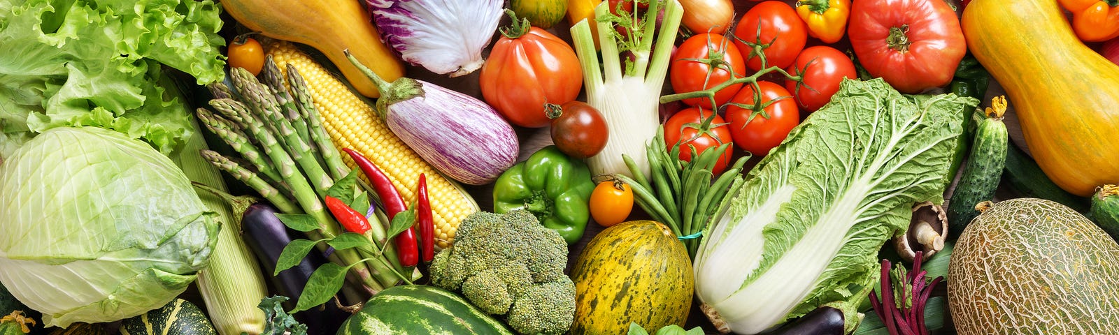 Colorful fruits and vegetables