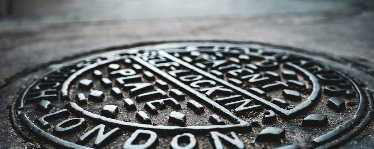 A London manhole cover