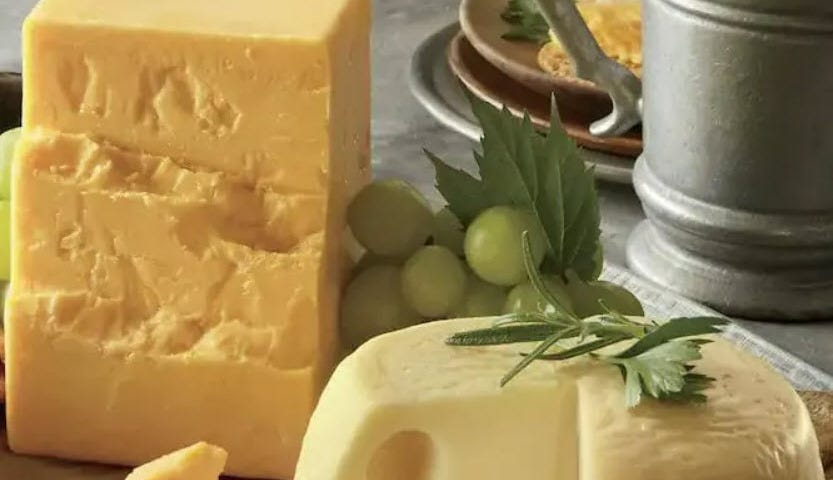 Cheddar-and-Baby-Swiss Cheese