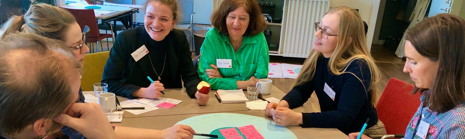 Figure 1. Workshop group imagining the mature condition of a seed (Step 2).