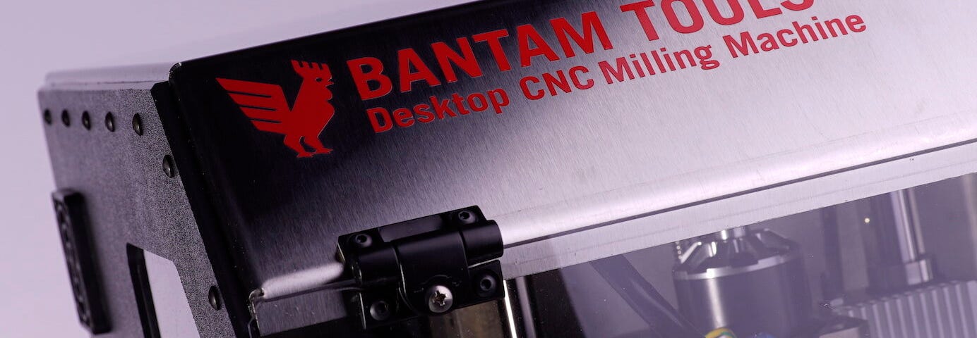 Machining aluminum parts is fast and easy with the Bantam Tools Desktop CNC Milling Machine!