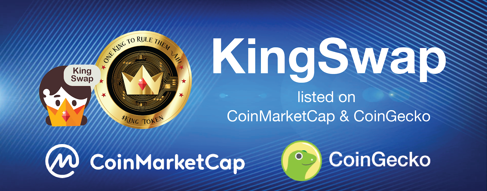 Kingswap Listed On Coinmarketcap And Coingecko Now By Kingswap Medium