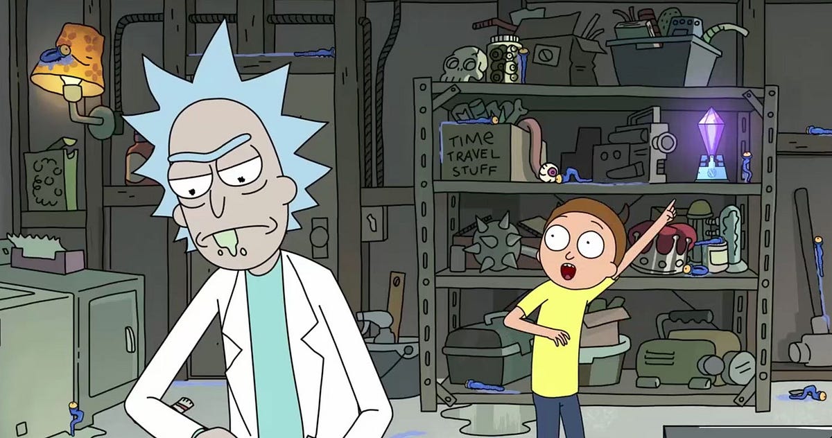 rick and morty way back home