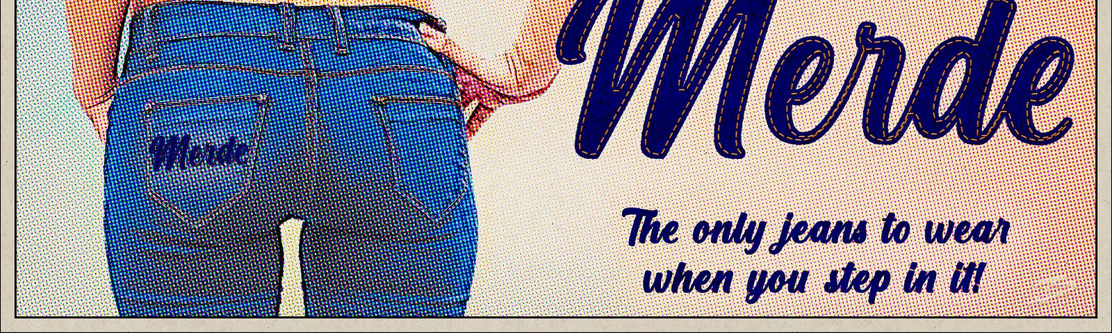 Faux jeans ad