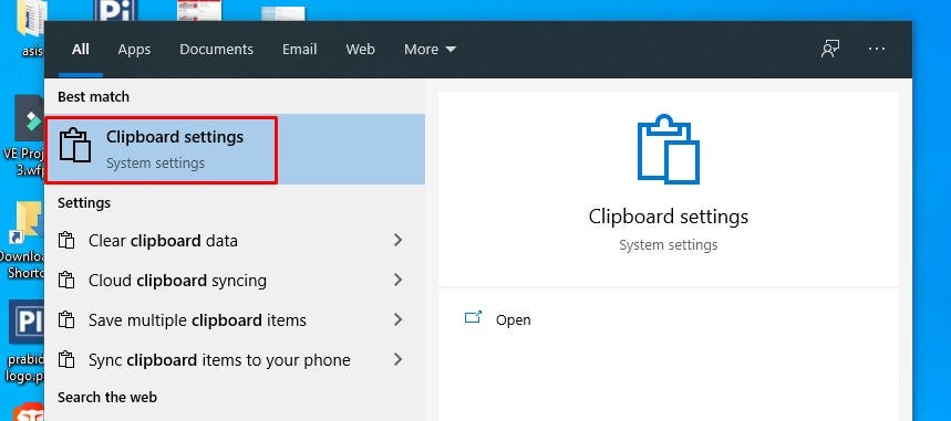 Enable / disable Copy-paste Clipboard History on Windows 10