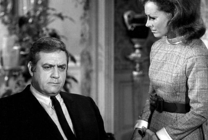 Publicity photo of Raymond Burr and Victoria Shaw from the Ironside television show, episode “A Drug on the Market.” Image via Wikimedia Commons. His wheelchair van inspired generations of moving immobile people