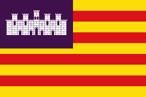 巴利阿里群島(Islas Baleares)自治區旗幟(bandera)