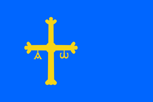 阿斯圖里亞斯(Principado de Asturias)自治區旗幟(bandera)