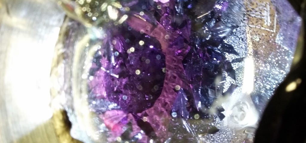 iodine crystals form in a watch glass