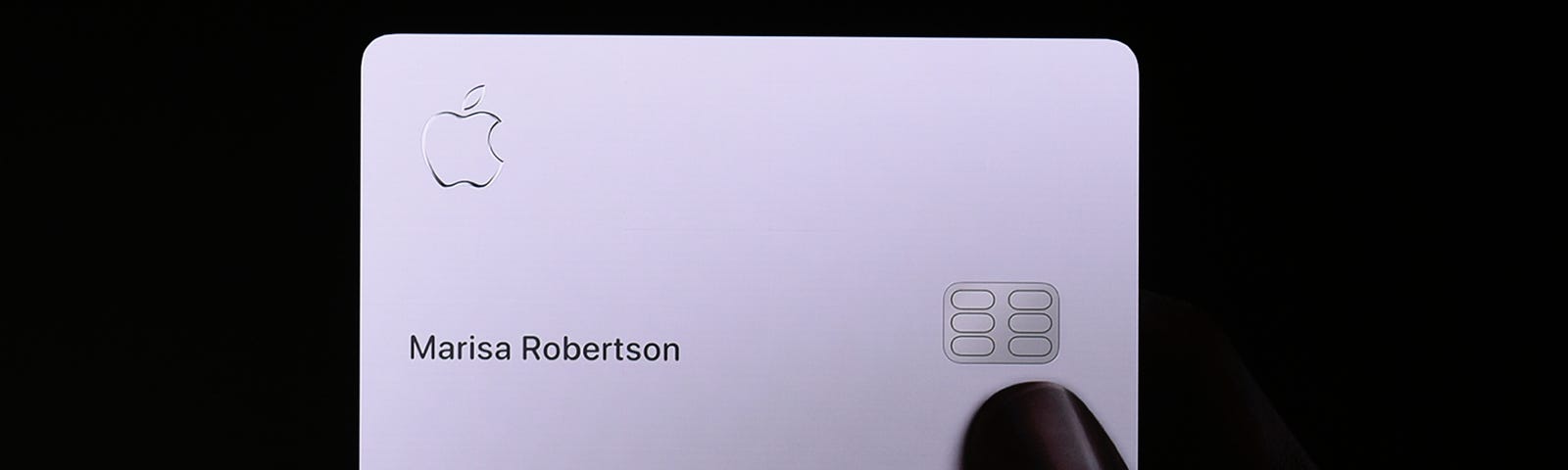 The Apple Card, presented at Apple’s product launch event on March 25, 2019.