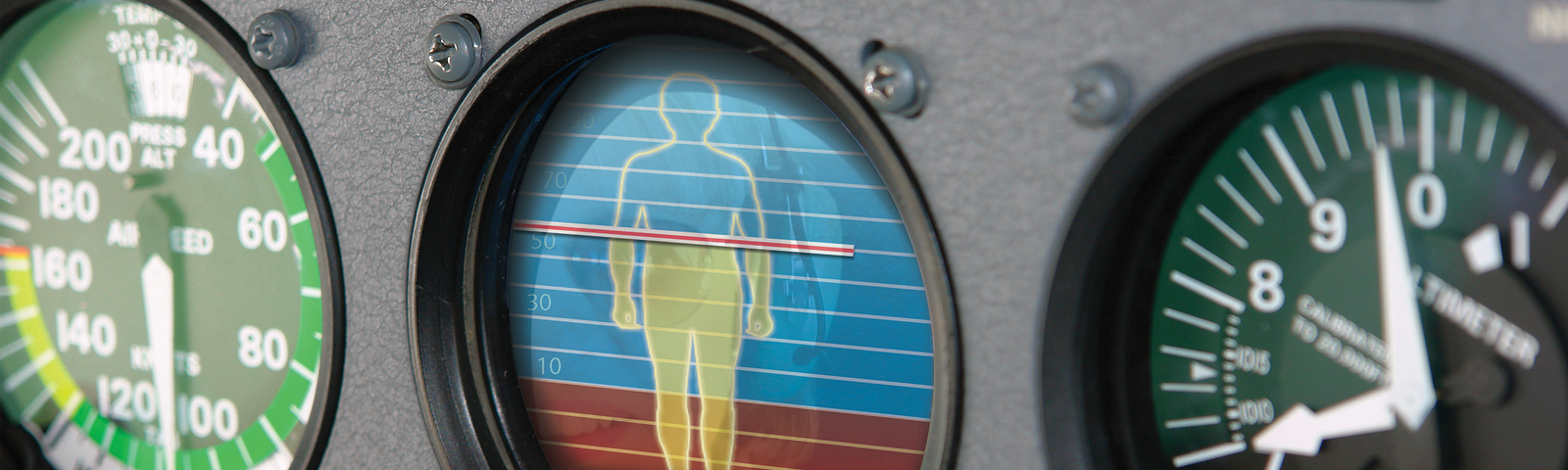 Illustration of human attitude indicator.