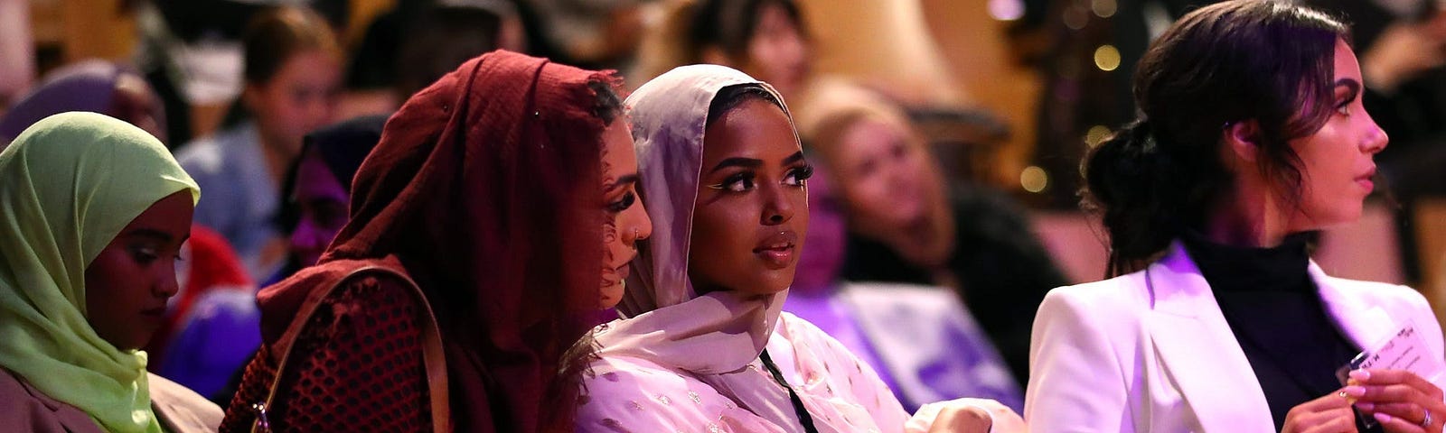 Guests at the Modest Fashion Runway show in Australia.