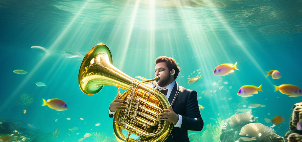 A man using a TUBA a Terrible Underwater Breathing Aperatus