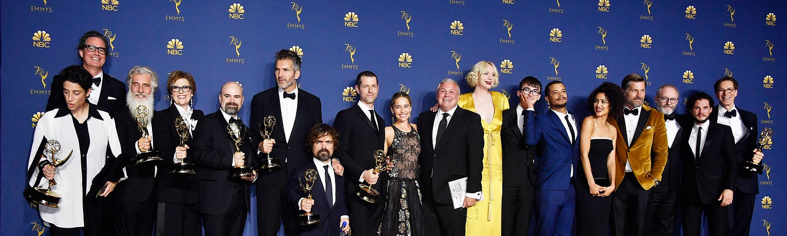 The cast and crew of ‘Game of Thrones’ at the 70th Emmy Awards.