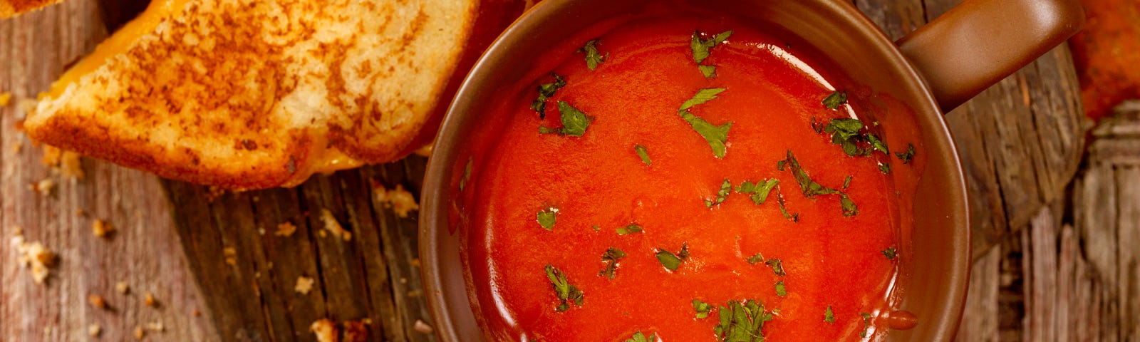 Grilled cheese and tomato soup