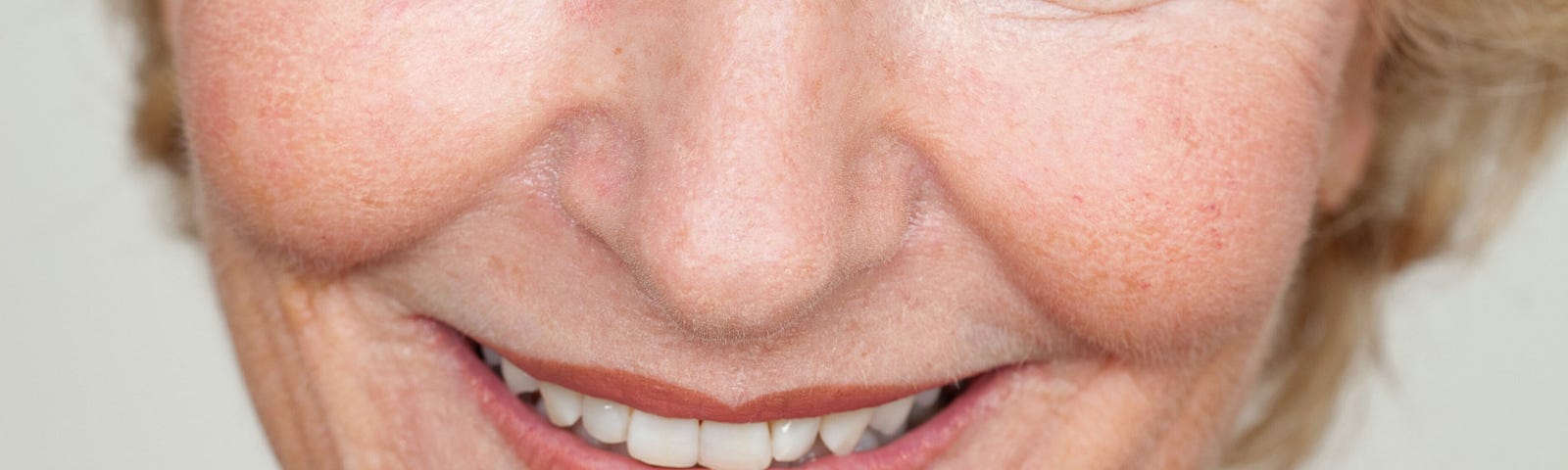 portrait of smiling elderly woman