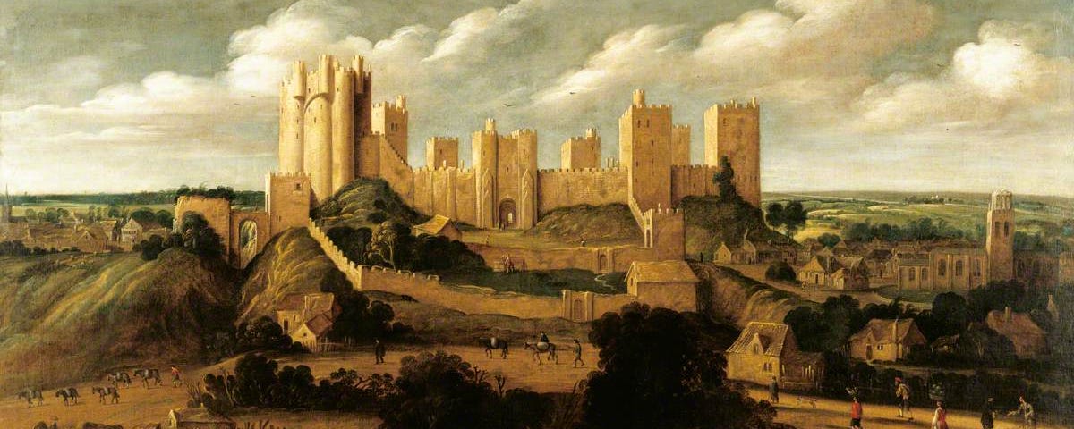 Pontefract Castle painting.