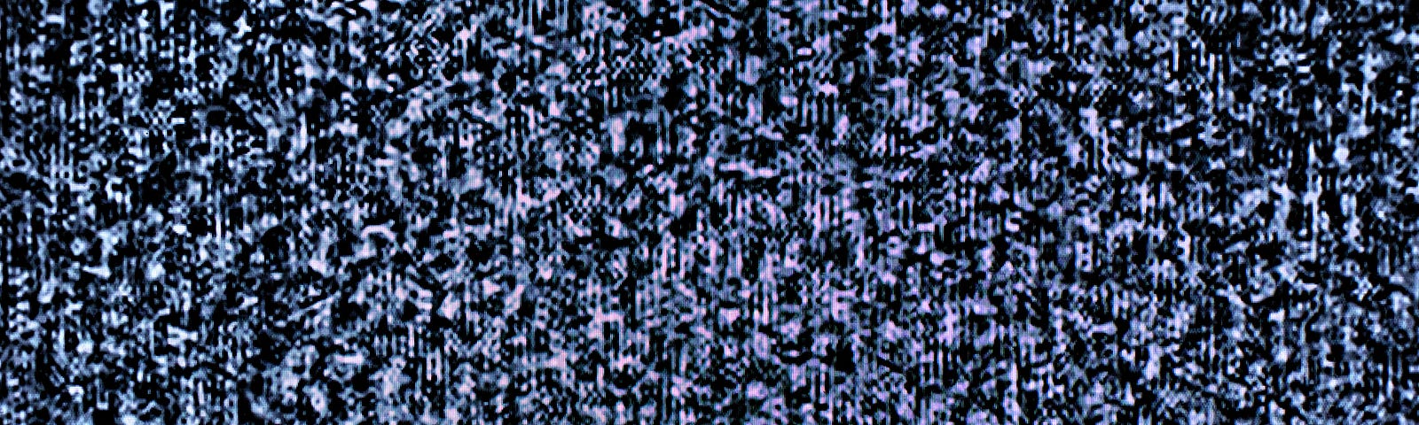 A photo of static on a TV screen.