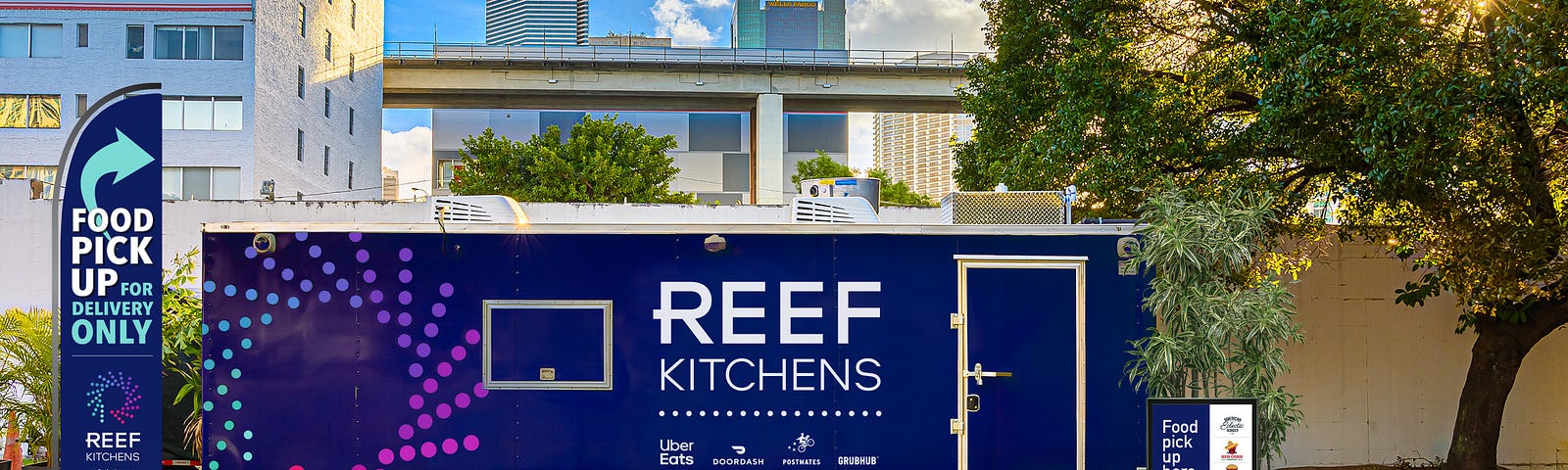 A pop-up REEF kitchen.