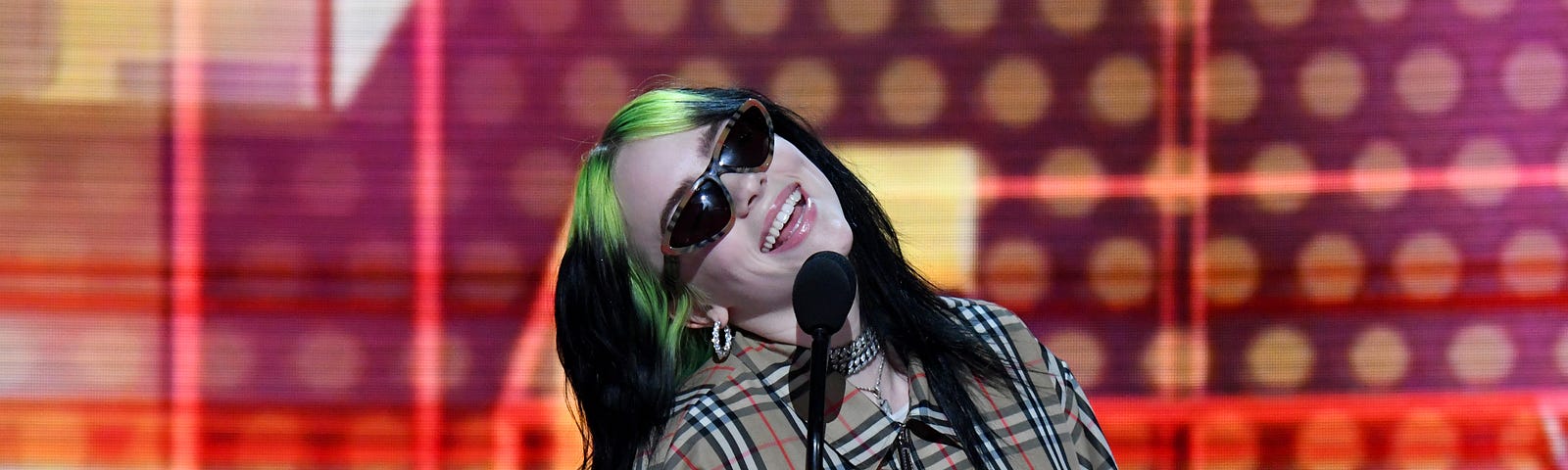 Billie Eilish at the American Music Awards.