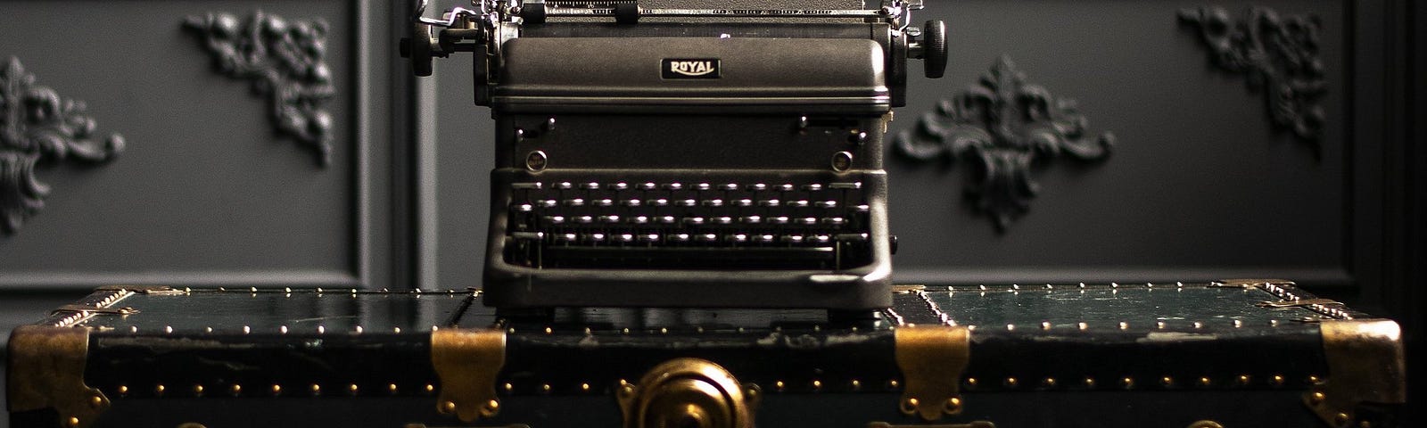 Photo of Typewriter On Trunk