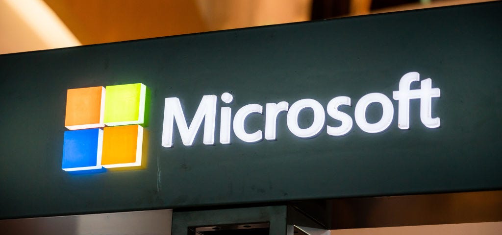 An image of the Microsoft logo.