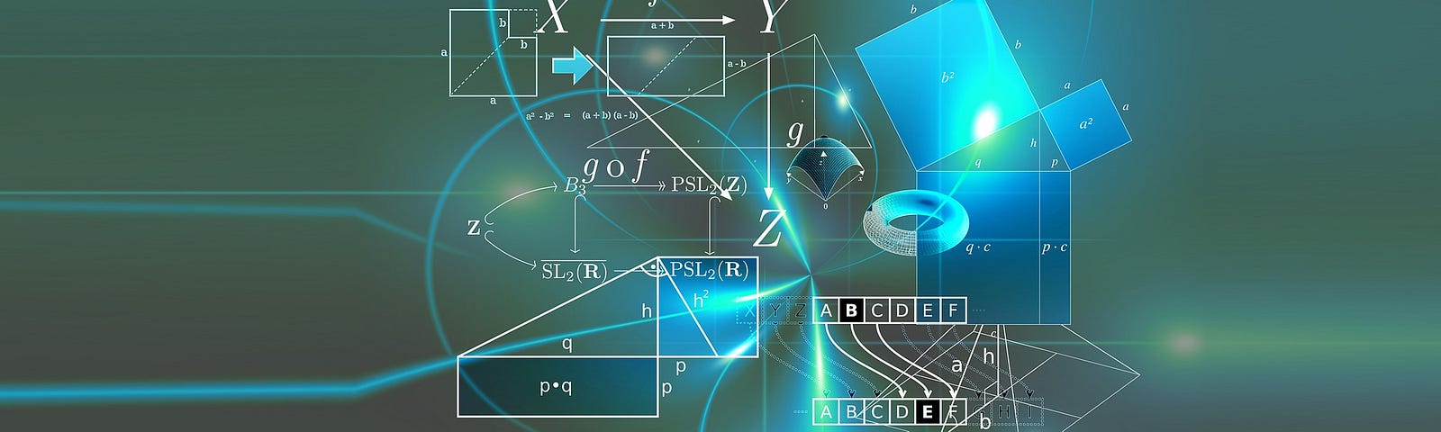 A graphic of equations.