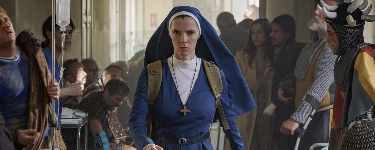 Betty Gilpin in Mrs. Davis | Credit: Peacock