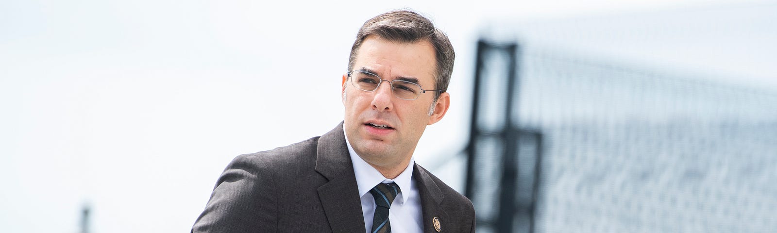 Rep. Justin Amash is seen on the House steps of the Capitol before the House passed a $2 trillion coronavirus aid package.