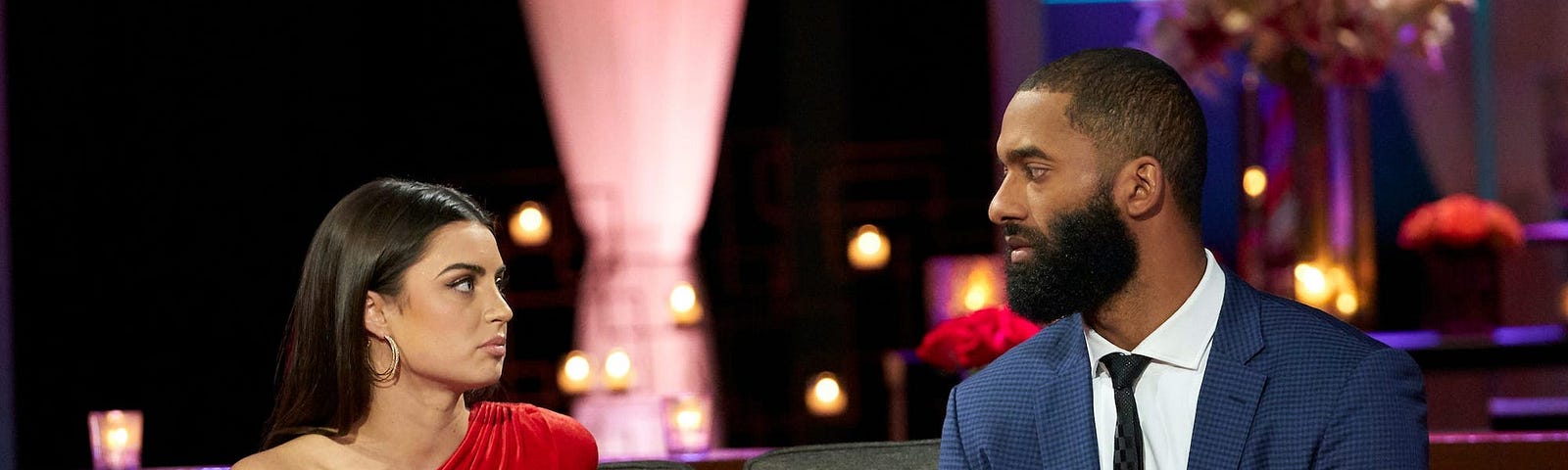 Rachael Kirkconnell and Matt James on “The Bachelor: After the Final Rose.”