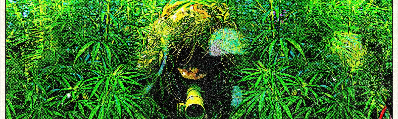 Weed sniper lurking in weed fields