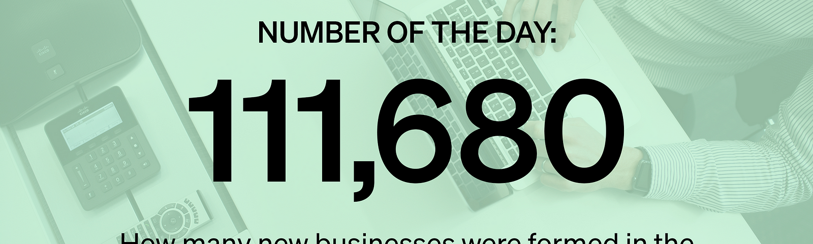 Marker Number of the Day: 111,680 — How many new businesses were formed in the second week of August, a 69% YOY increase