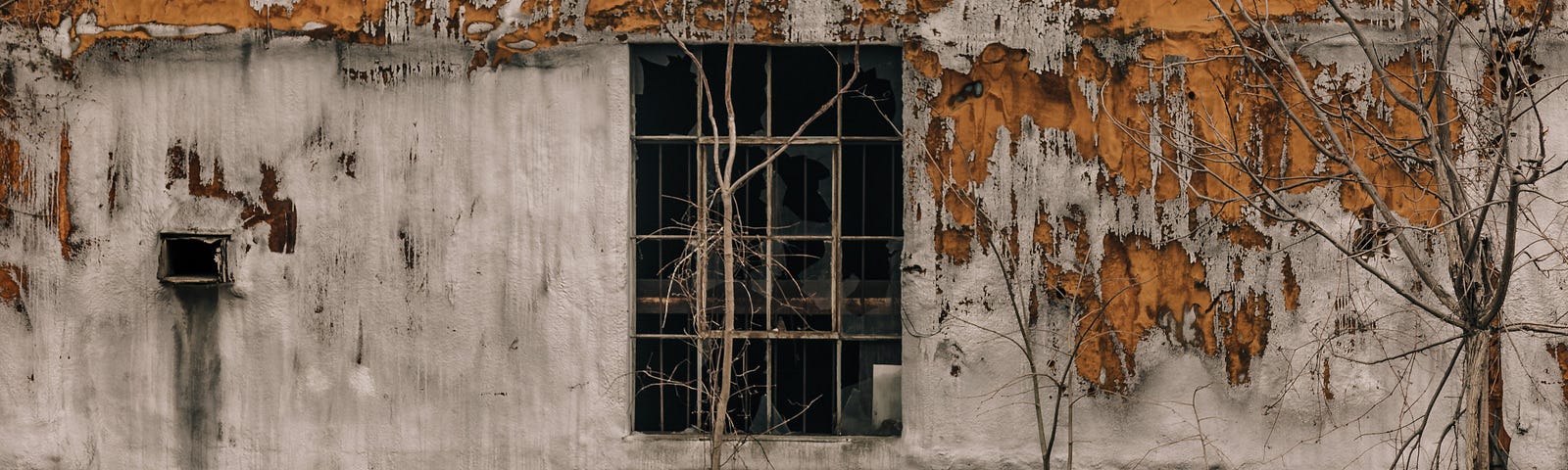 Peeling Walls On A Building Facade Photo