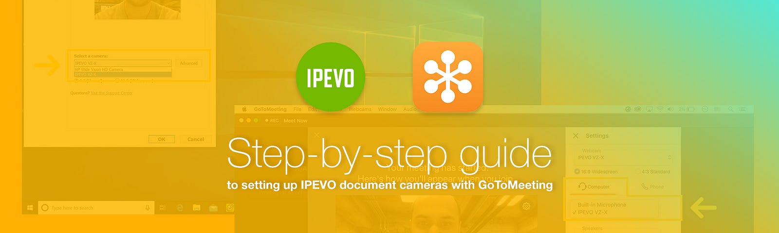 Step-by-step guide to setting up IPEVO document cameras with GoToMeeting