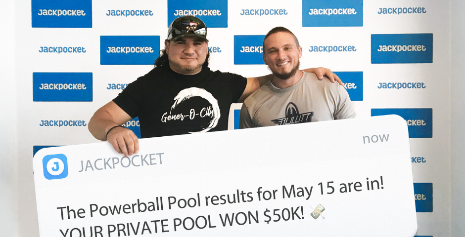 The “Brothers” private lottery pool on Jackpocket won $50,000