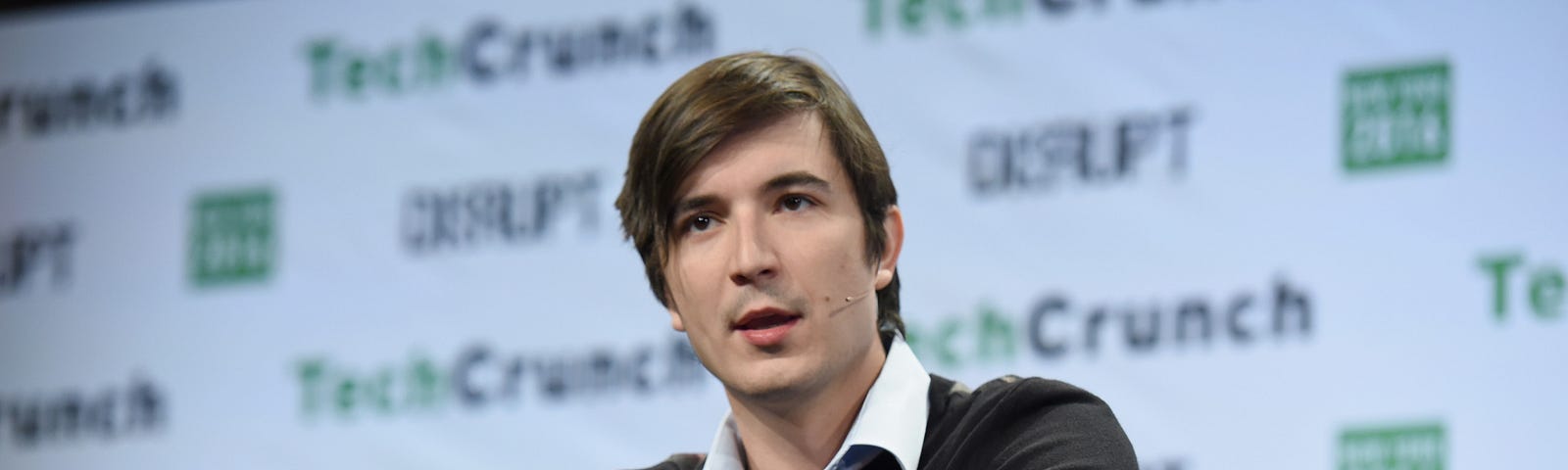 Co-founder and co-CEO of Robinhood Vladimir Tenev speaks onstage during TechCrunch Disrupt NY 2016