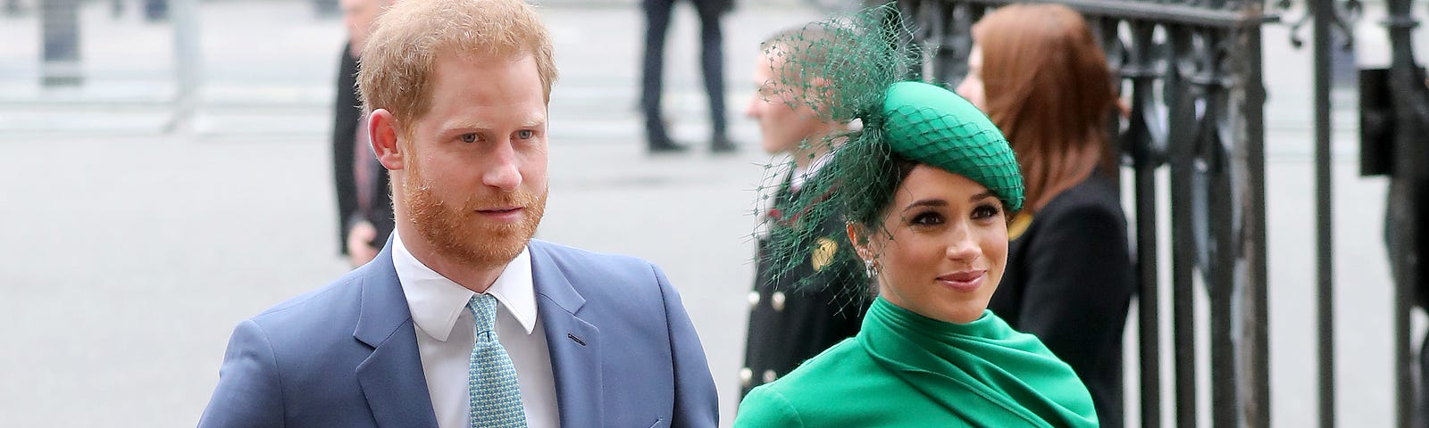 Meghan Markle and Prince Harry arrive at an event in London in March 2020.