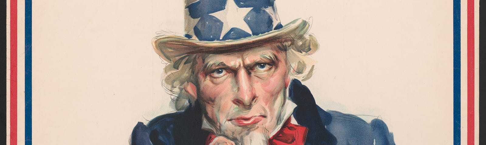 The classic Uncle Sam recruitment posters. “I Want You for the U.S. Army!”