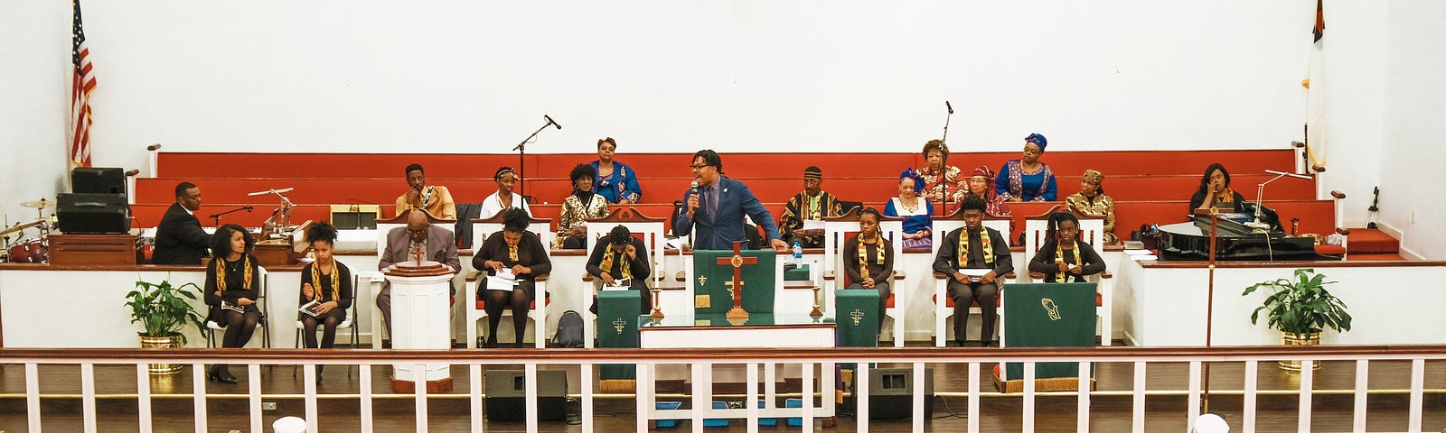 Congregants and their families gathered at New Nation Ministry in Columbia, South Carolina to learn about Tom Steyer.