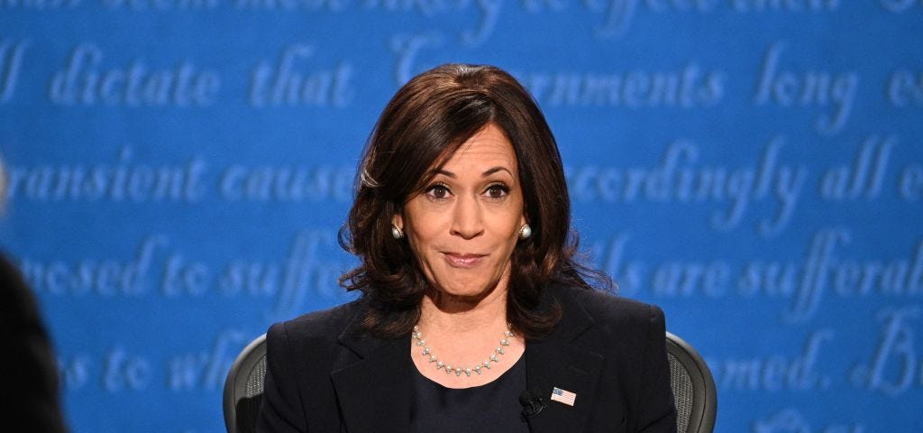 Kamala Harris during the Vice Presidential debate on October 7th, 2020.