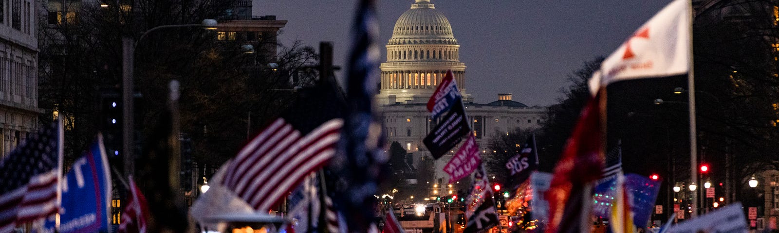 Trump Supporters Rally in Freedom Plaza in Washington, DC