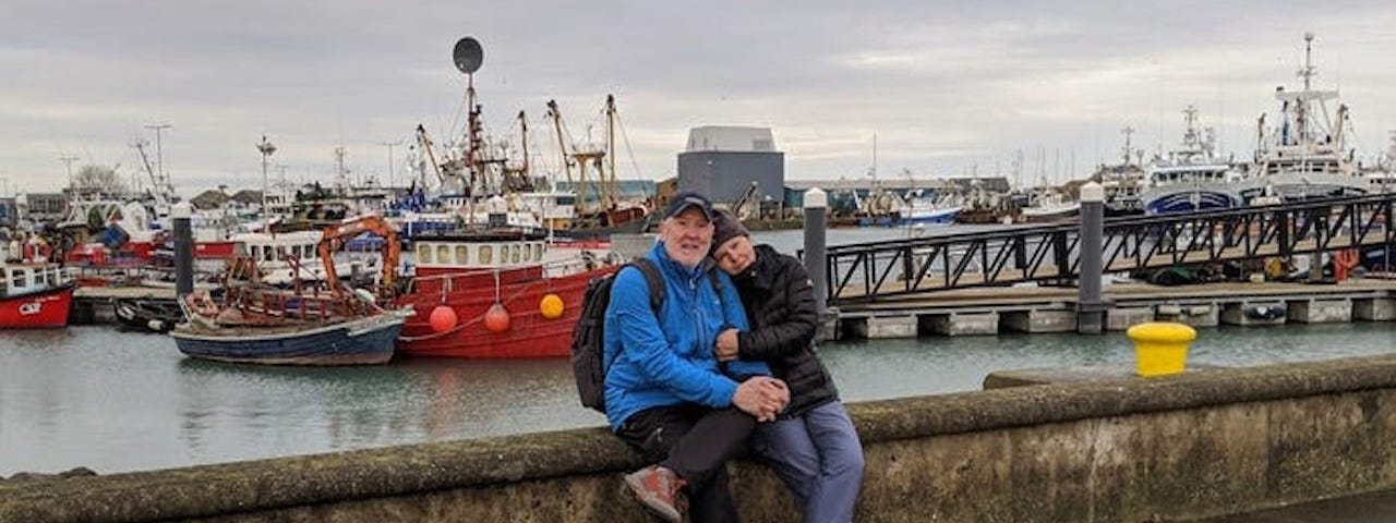 Fernanda and Jim Dorsey in Howth, Ireland.