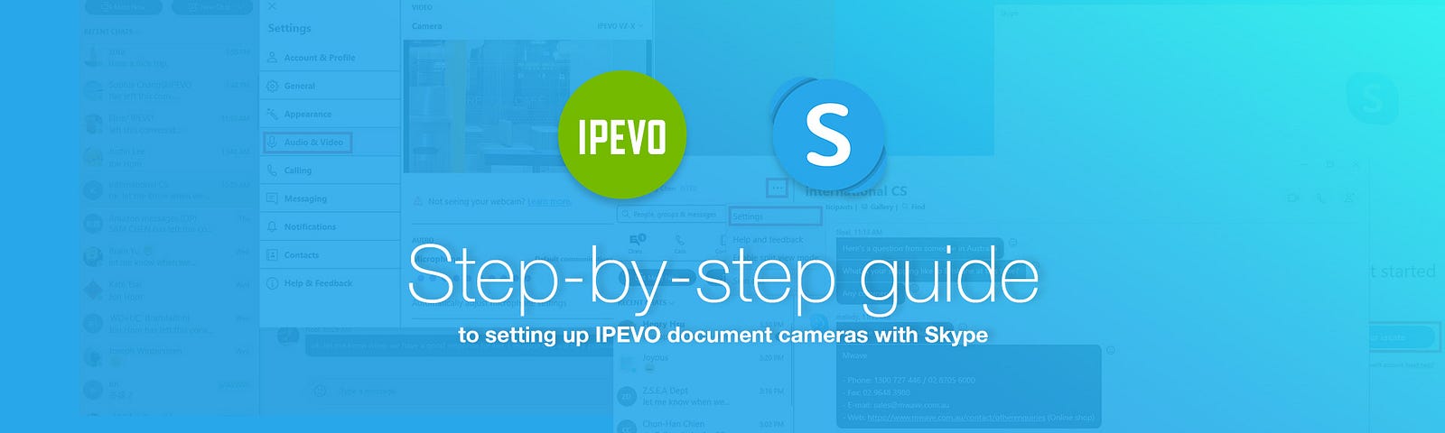 Step-by-step guide to setting up IPEVO document cameras with Skype