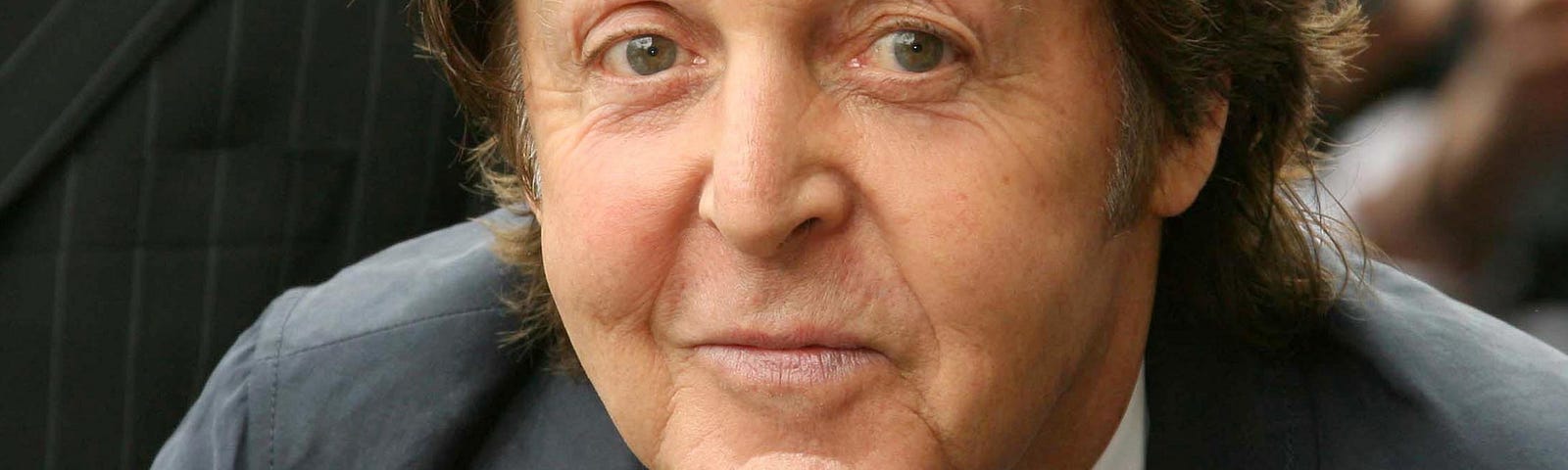 Paul McCartney at a dedication ceremony.