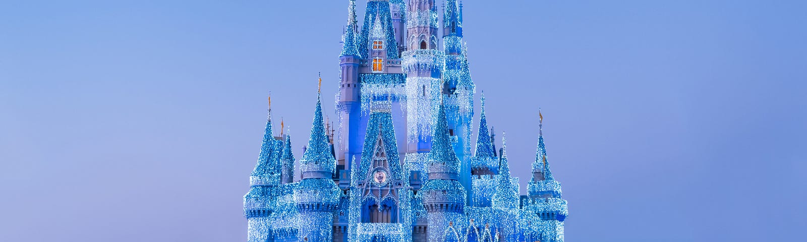 Cinderella-style castle.