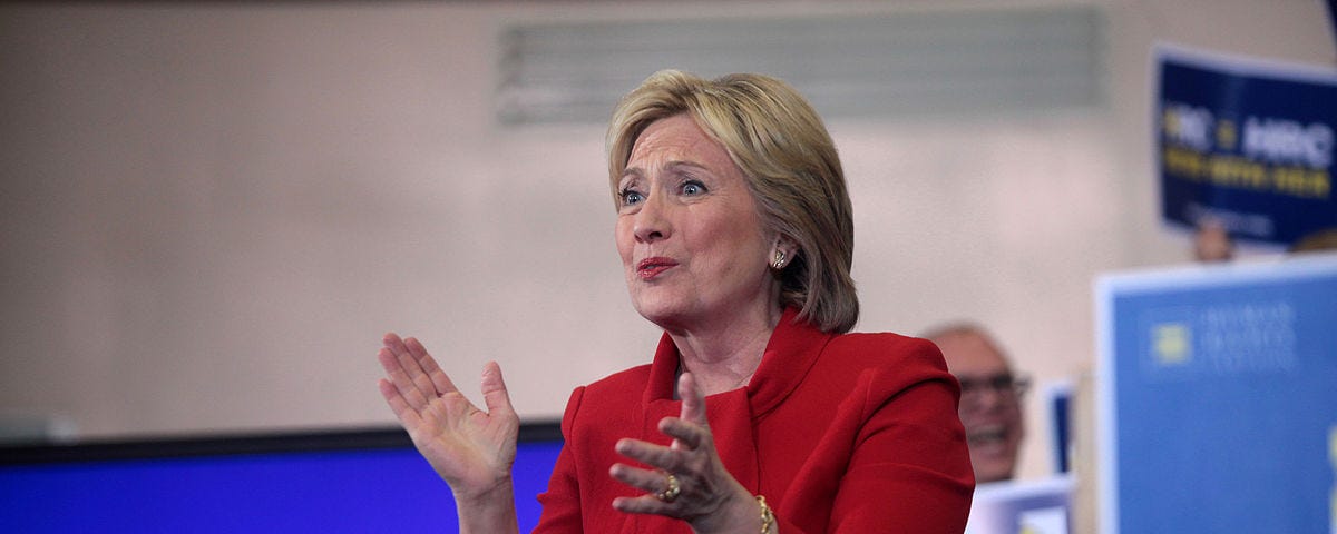 Hillary Clinton in Iowa in 2016