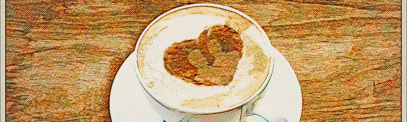 Cappuccino with heart foam